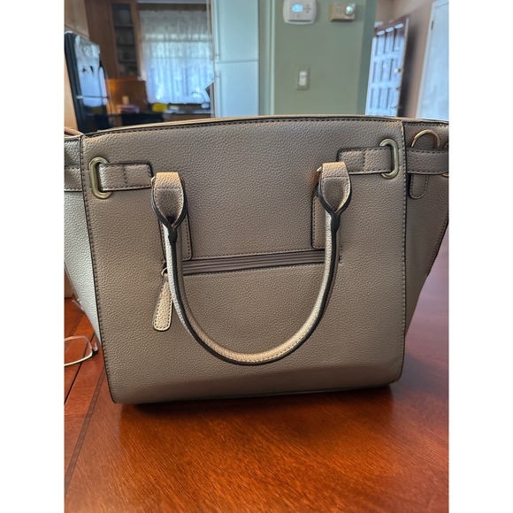 DASEIN Gray Satchel Handbag with Matching Wallet Crossbody Strap. Minimalist Y2K - Picture 2 of 6